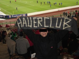 H.C.O.E. Away-Banner in Stuttgart